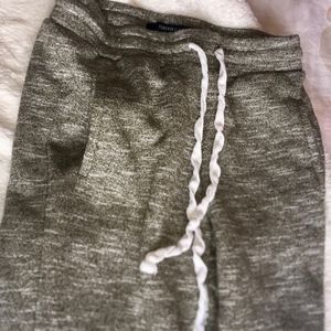 Olive Green Fitted Joggers